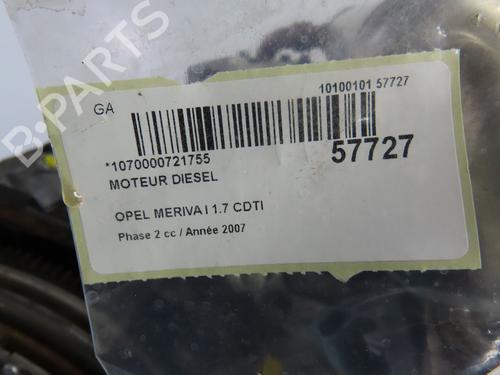 Engine OPEL MERIVA A MPV (X03) 1.7 CDTI (E75) | BP36395633M1 - Image 3