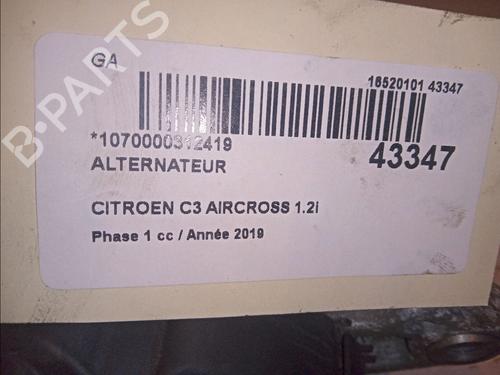 Used Alternator CITROËN C3 AIRCROSS II (2R_, 2C_) 1.2 PureTech 110 (2RHNZB, 2RHNZW, 2RHNPX, 2RHNPJ) (110 hp) 11099297