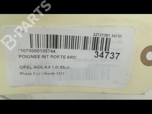 Rear right interior door handle OPEL AGILA B (H08) 1.0 (F68) | BP9597547I16 