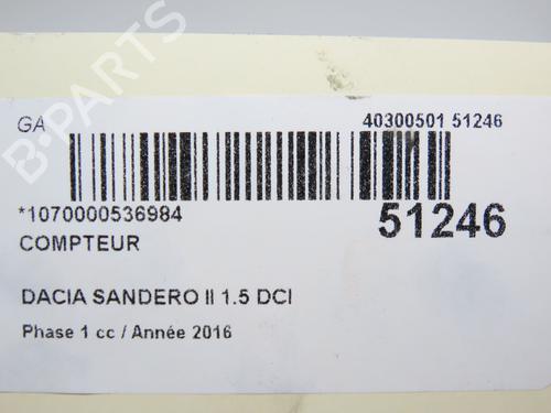 Instrument cluster DACIA SANDERO II 1.5 dCi | BP19170716C47 