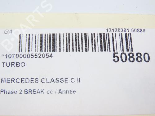 Used Turbocharger/Supercharger MERCEDES-BENZ C-CLASS T-Model (S203) C 220 CDI (203.208) (150 hp) 29263741