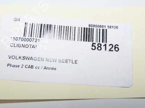 Used Left front indicator Left front indicator VW NEW BEETLE Convertible (1Y7) 1.9 TDI (105 hp) 33998908 33998908