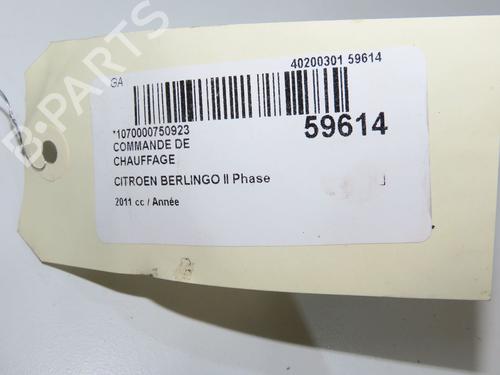 Climate control CITROËN BERLINGO Box Body/MPV (B9) 1.6 HDi 90 16V | BP36682291I5 - Image 4