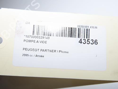 Used Vacuum pump Vacuum pump PEUGEOT PARTNER Box Body/MPV (5_, G_) 2.0 HDi (90 hp) 23173774 23173774