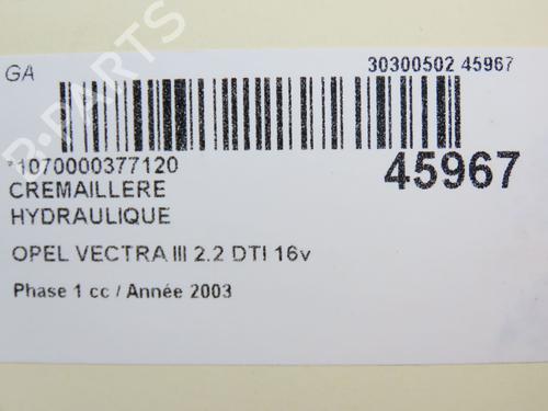 Used Steering rack OPEL VECTRA C GTS (Z02) 2.2 DTI 16V (F68) (125 hp) 16555661