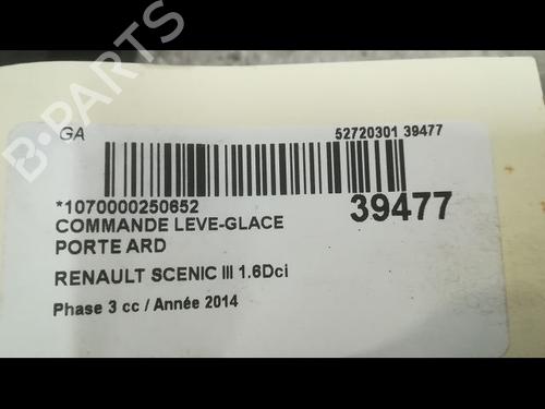 Used Right rear window switch RENAULT SCÉNIC III (JZ0/1_) 1.6 dCi (JZ00, JZ12) (130 hp) 9609790