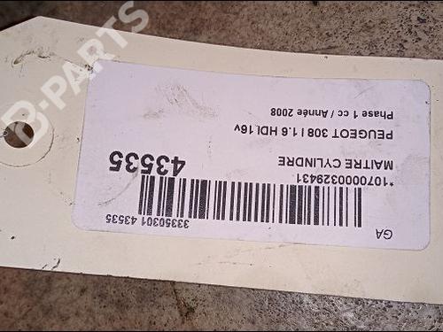 Brake master cylinder PEUGEOT 308 I (4A_, 4C_) 1.6 HDi | BP9619055M77 