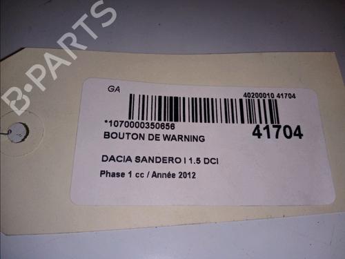 Warning DACIA SANDERO 1.5 dCi (88 hp) 10115289