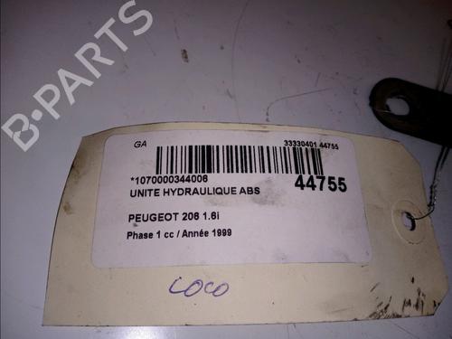 Used ABS pump ABS pump PEUGEOT 206 Hatchback (2A/C) 1.6 i (89 hp) 10115287 10115287