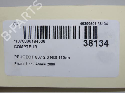 Instrument cluster PEUGEOT 807 (EB_) 2.0 HDI | BP23174792C47 - Image 5