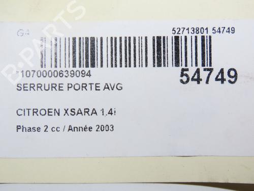 Front left lock CITROËN XSARA (N1) 1.4 i | BP28968865C98 