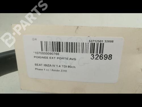 Front left exterior door handle SEAT IBIZA IV SC (6J1, 6P5) 1.4 TDI | BP9596804C128 