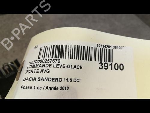 Used Left front window switch DACIA SANDERO 1.5 dCi (68 hp) 9610659