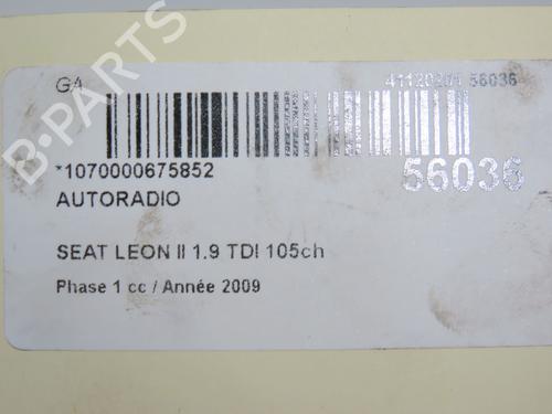 Radio SEAT LEON (1P1) 1.9 TDI | BP31155113E6  - Image 6