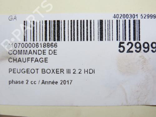 Climate control PEUGEOT BOXER Van 2.0 BlueHDi 130 | BP28830363I5 