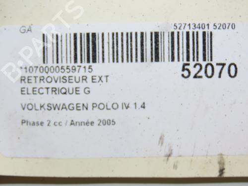 Used Left mirror VW POLO IV (9N_, 9A_) 1.4 TDI (80 hp) 28801978