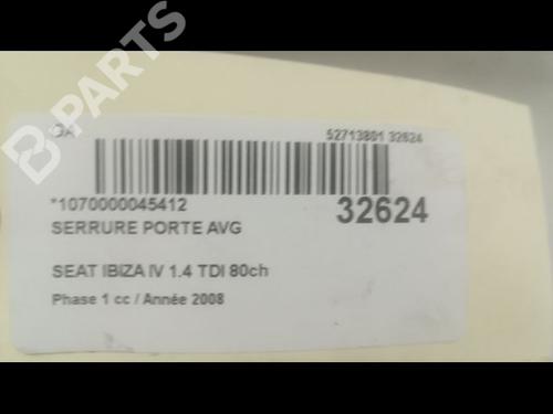 Front left lock SEAT IBIZA IV (6J5, 6P1) 1.4 TDI | BP9610600C98 