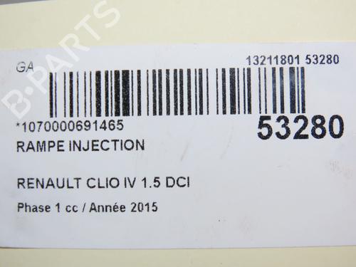Used Injection rail RENAULT CLIO IV (BH_) 1.5 dCi 90 (90 hp) 30955769