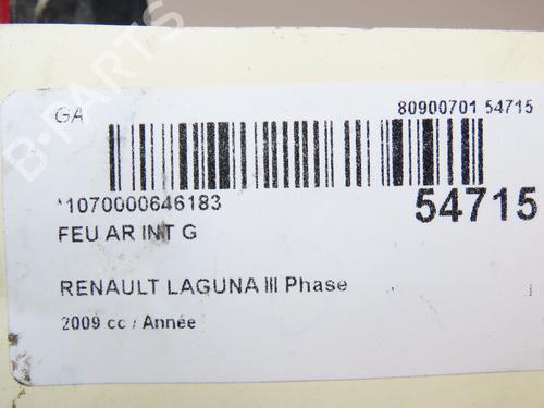 Used Left tailgate light RENAULT LAGUNA Coupe (DT0/1) 2.0 dCi GT (DT11, DT1E, DT1N) (178 hp) 29469788