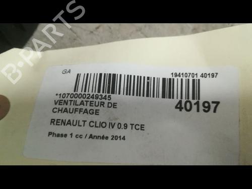 Used Heater blower motor RENAULT CLIO IV (BH_) 0.9 TCe 90 (BHNF, BHMA, BHMH, BHJK, BHJR) (90 hp) 9609607