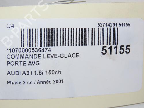 Used Left front window switch AUDI A3 (8L1) 1.8 T (150 hp) 18342685