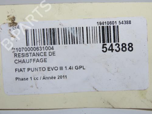 Used Heater resistor Heater resistor FIAT PUNTO (199_) 1.4 (199AXB1A, 199BXB1A, 199BXB11, 199AXB11) (78 hp) 33728014 33728014