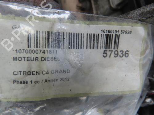 Used Engine Engine CITROËN C4 Grand Picasso I (UA_) 1.6 HDi 110 (112 hp) 33808299 33808299