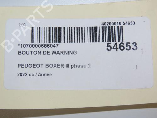 Warning switch PEUGEOT BOXER Van 2.2 BlueHDi 140 | BP30691870I22 