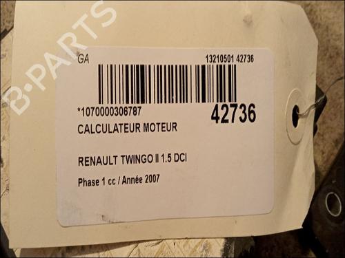 Used Engine control unit (ECU) RENAULT TWINGO II (CN0_) 1.5 dCi (CN0E) (64 hp) 9617126