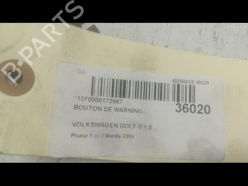 Used Warning switch VW GOLF V (1K1) 1.9 TDI (90 hp) 9602109