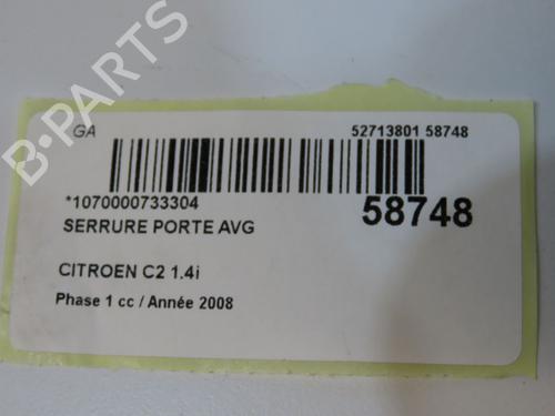 Used Front left lock Front left lock CITROËN C2 (JM_) 1.4 (73 hp) 33711708 33711708