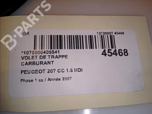 Fuel flap PEUGEOT 207 CC (WD_) 1.6 HDi | BP11832788C131 