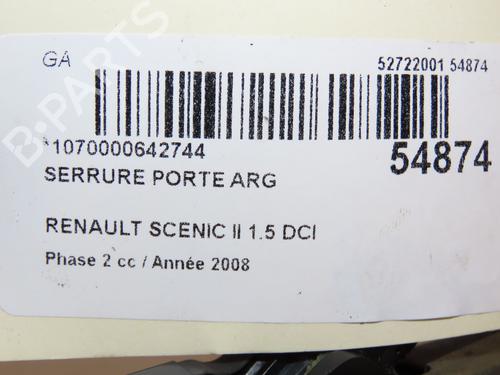 Used Rear left lock RENAULT SCÉNIC II (JM0/1_) 1.5 dCi (JM1E, JM16) (106 hp) 28832021
