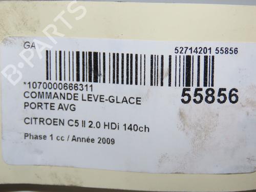 Used Left front window switch CITROËN C5 III (RD_) 2.0 HDi 140 (RDRHF8, RDRHFA, RDRHA8, RDRHAJ) (140 hp) 30978875