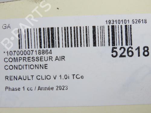 AC-Kompressor RENAULT CLIO V (B7_) 1.0 TCe 90 (B7MT) | BP39893822M34 - Image 9