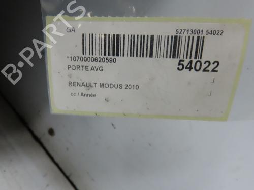 Used Left front door RENAULT MODUS / GRAND MODUS (F/JP0_) 1.5 dCi (FP0F, JP0F) (86 hp) 28831315