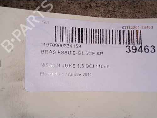 Rear windshield wiper arm NISSAN JUKE (F15) 1.5 dCi | BP14880972C144 