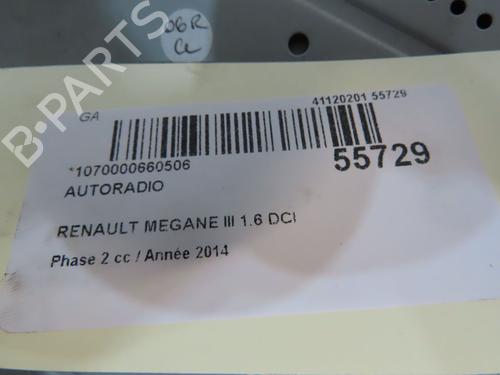 Used Radio RENAULT MEGANE III Hatchback (BZ0/1_, B3_) 1.6 dCi (BZ00, BZ12, BZ13) (130 hp) 31030218