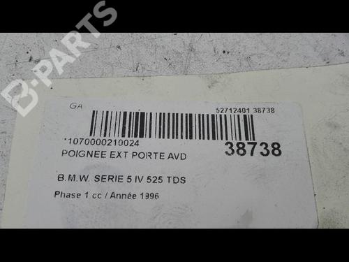 Front right exterior door handle BMW 5 (E39) 525 tds | BP9604418C129 