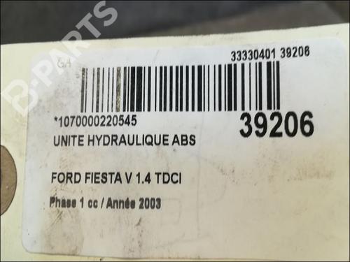 ABS pump FORD FIESTA V (JH_, JD_) 1.4 TDCi | BP9606589M43 