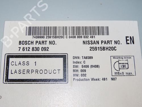 Radio NISSAN QASHQAI I (J10, NJ10) 1.6 dCi | BP31120521E6 