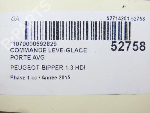 Left front window switch PEUGEOT BIPPER (AA_) 1.3 HDi 75 | BP28968880I27