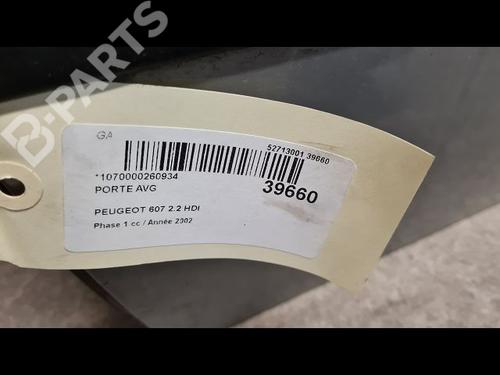 Left front door PEUGEOT 607 (9D, 9U) 2.2 HDi | BP9612473C2