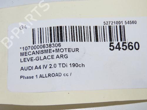 Used Rear left window mechanism Rear left window mechanism AUDI A4 B9 (8W2, 8WC) 2.0 TDI (150 hp) 40554323 40554323