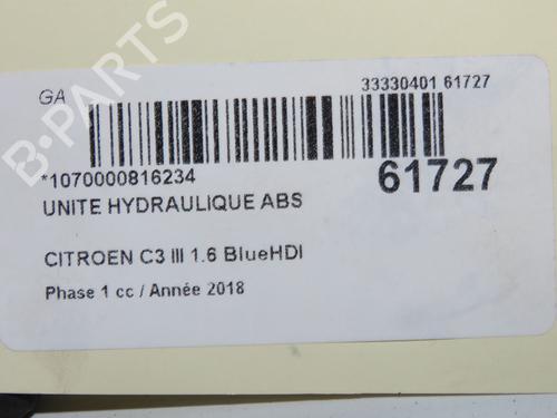 ABS pump CITROËN C3 III (SX) 1.5 BlueHDi 100 (SXYHYP, SXYHTU) | BP39893857M43 - Image 9