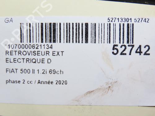 Right mirror FIAT 500 (312_) 1.2 (312AXA1A) | BP28831370C27 