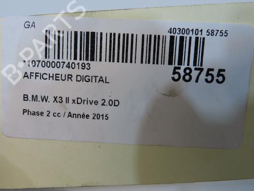 display-monitor-bmw-x3-f25-2010-2011-2012-2013-2014-2015-2016-2017-33836427 main image