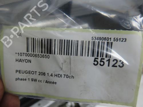 Bagklap CC/Kombi-Coupé PEUGEOT 206 SW (2E/K) 1.4 HDi (68 hp) 31121062