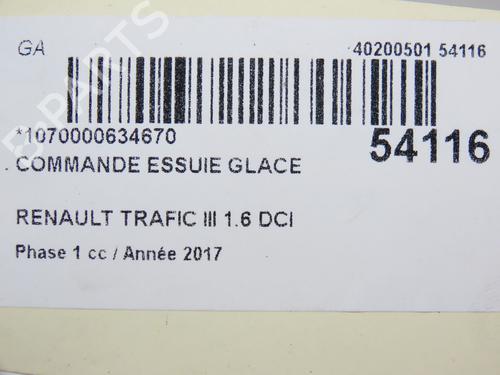 Steering column stalk RENAULT TRAFIC III Van (FG_) 1.6 dCi 125 (FGMH) | BP28967937I23 