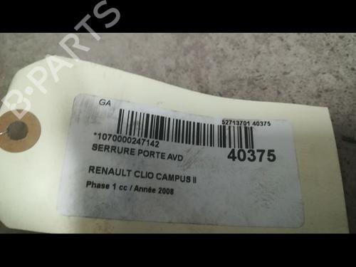 Front right lock RENAULT CLIO II (BB_, CB_) 1.5 dCi (B/CB3M) | BP9609969C97 